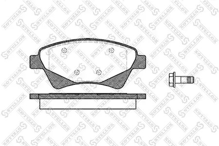 987 020-SX STELLOX Колодки дисковые передние